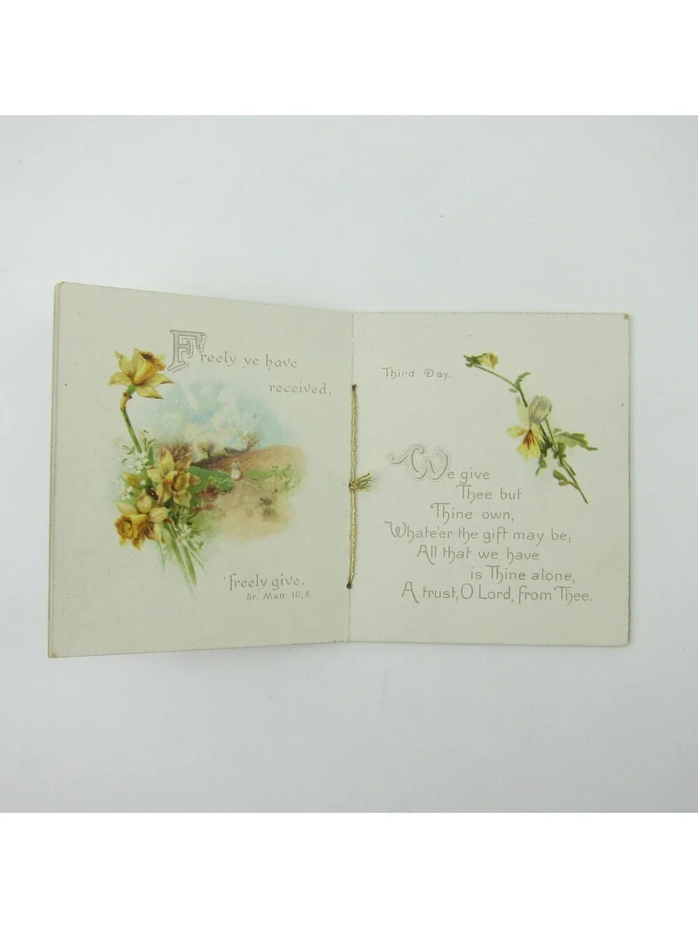 Victorian Child's Picture Prayer Book Praise Ye The Lord Raphael Tuck Antique